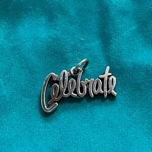 James Avery RETIRED Silver “Celebrate” Charm